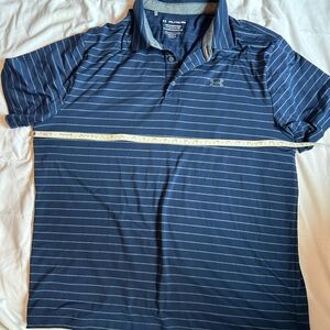 Under Armour Men's Navy and Gray Polo Shirt